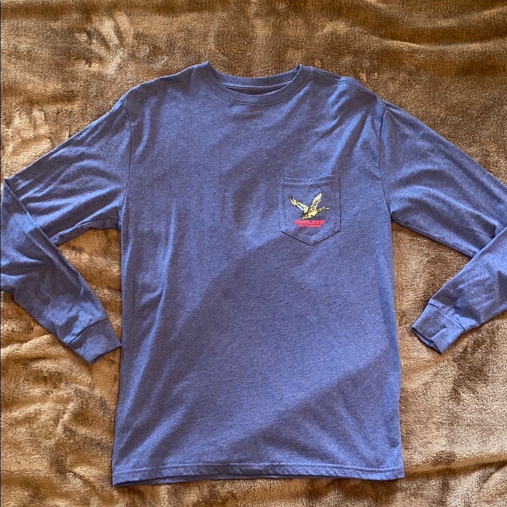 Burlebo Navy Blue Mallard Long Sleeve Shirt